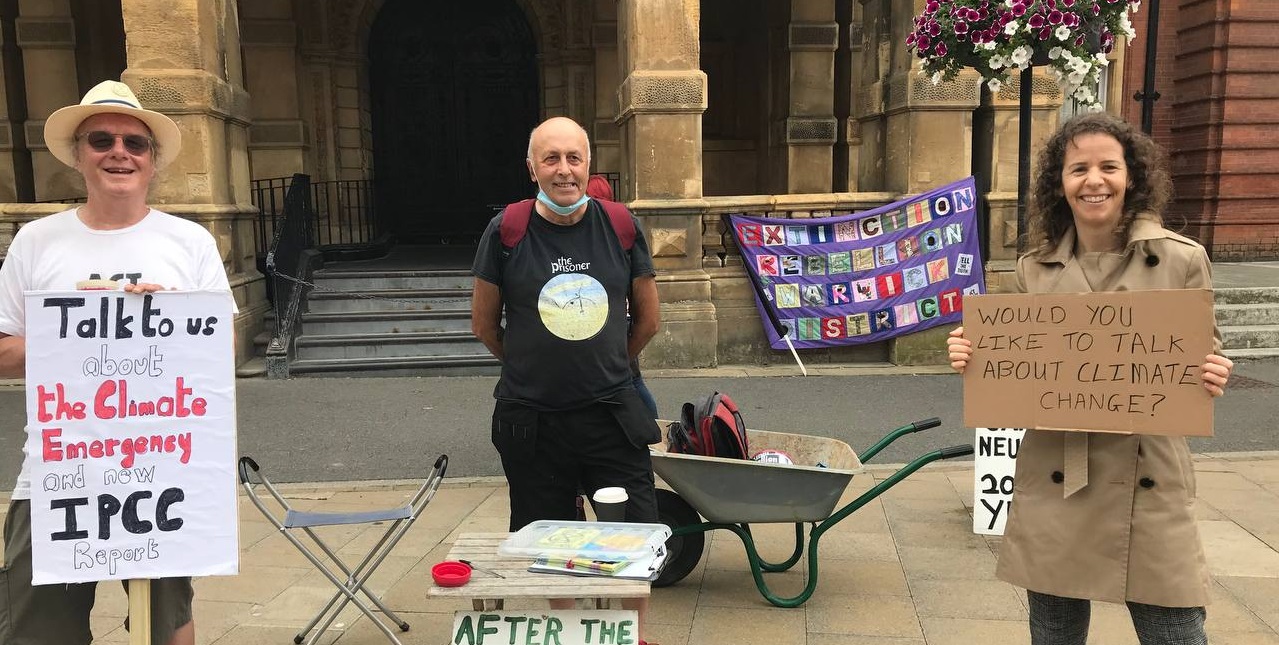 Vigil outside Leamington Town Hall