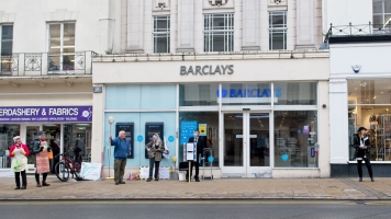 THE BARCLAYS ACTION IN LEAMINGTON SATURDAY 21ST JANUARY